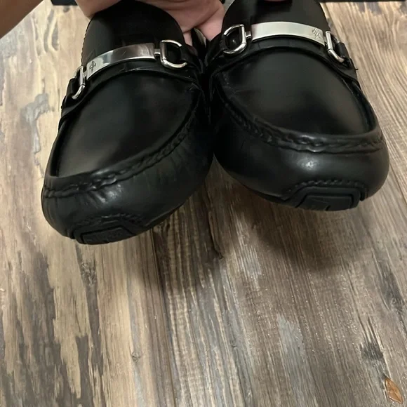 Men’s Cole Haan Somerset Black Croc Driving Moc Loafers - Picture 4 of 9